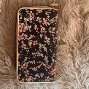 Beaded flower wallet